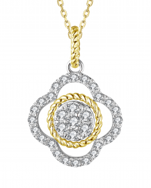 CLOVER STYLE DIAMOND PENDANT (TP2347)